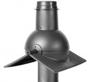 Krovent Pipe-cone коньковый выход канализации серый