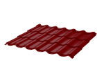 Металлочерепица МЧ2 Стандарт 0,4 RAL 3005 красное вино
