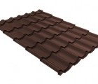 Металлочерепица классик 0,5 Drap TX RAL 8017 шоколад