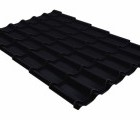 Металлочерепица кредо 0,45 PE RAL 9005 черный
