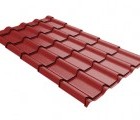 Металлочерепица камея 0,5 Rooftop Matte RAL 3011 коричнево-красный