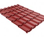 Металлочерепица классик 0,5 Rooftop Бархат RAL 3011 коричнево-красный