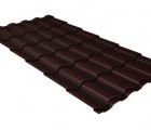 Металлочерепица кредо 0,5 Atlas X RAL 8017 шоколад