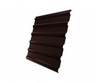 Профнастил С20R 0,5 GreenCoat Pural BT, matt RR 887 шоколадно-коричневый (RAL 8017 шоколад)