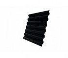Профнастил С21R 0,5 GreenCoat Pural BT, matt RR 33 черный (RAL 9005 черный)