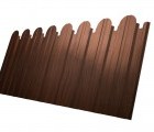 Профнастил С10A фигурный 0,45 Print Elite Choco Wood