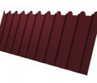 Профнастил С8А фигурный 0,5 Satin RAL 3005 красное вино