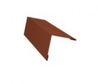 Планка завершающая 50х50 жалюзи Milan 0,5 PurLite Мatt RAL 8004 терракота