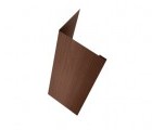 Нащельник (для калиток и ворот) 25х35 жалюзи Milan 0,45 Print Elite Choco wood (L1,68)