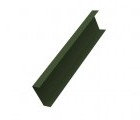 Декоративная накладка прямая жалюзи Texas 0,5 Velur RAL 6020 хромовая зелень