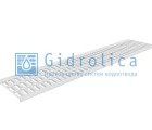 Решетка водоприемная Gidrolica Standart РВ -20.24.100 - штампованная стальная оцинкованная, кл. А15 (528)
