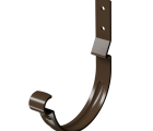 Карнизный крюк для желоба короткий D125 (гнутый) Docke Premium Stal Каштан