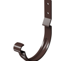 Карнизный крюк для желоба короткий D125 (гнутый) Docke Premium Stal Шоколад