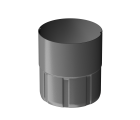 Муфта соединительная D90 Docke Premium Stal Графит