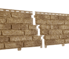 Фасадная панель Ю-Пласт Стоун Хаус Кварцит Тёмно-бежевый