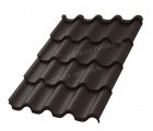 Металлочерепица МП Монтерроса-SL (VALORI-20-DarkBrown-0.5)