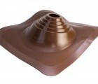 Проходной элемент MF CN угловой №110 (75-200мм) +240 силиконовый (металлический окрашенный фланец) коричневый