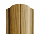 Штакетник металлический МП ELLIPSE-O 19х126 (ECOSTEEL_T-12-Золотой Орех-0.45)