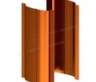 Штакетник металлический МП ELLIPSE-T 19х126 (AGNETA-03-CopperCopper-0.5)