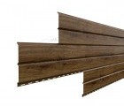 Сайдинг Lбрус-15х240 (ECOSTEEL_T-12-Античный Дуб-0.45)