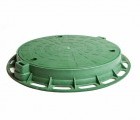 Люк пластиковый зеленый, класс нагрузки А15 Aquastok (5802)