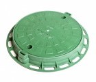 Люк пластиковый легкий малый зеленый, класс нагрузки А15 Aquastok (5642)