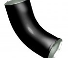 Колено стока Optima 90мм RAL 9005 черный