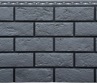 Фасадные панели GL СОСТАРЕННЫЙ КИРПИЧ, Design графит со швом RAL 9005