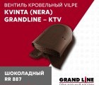 Кровельный вентиль Kvinta (Nera) Grand Line - KTV шоколадный