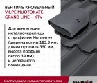 Кровельный вентиль Muotokate Grand Line - KTV серый