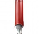 Выход вентиляции Krovent Pipe-VT 150is/700 красный