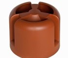 Колпак кровельный Krovent Hupcap 110 кирпичный