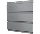 Софит металлический Классик в02 Grand Line полная перфорация 0,4 ПЭ с пленкой RAL 7004 сигнальный серый