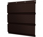 Софит металлический Классик в02 Grand Line полная перфорация 0,45 Drap ТР RAL 8017 шоколад