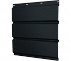Софит металлический Классик в02 Grand Line полная перфорация 0,45 Drap ТХ RAL 7016 антрацитово-серый