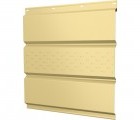 Софит металлический Классик в02 Grand Line центральная перфорация 0,4 ПЭ с пленкой RAL 1014 слоновая кость