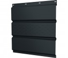 Софит металлический Классик в02 Grand Line центральная перфорация 0,45 Drap ТХ RAL 7016 антрацитово-серый