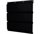 Софит металлический Классик в02 Grand Line без перфорации 0,5 PurPro матовый RAL 9005 черный