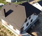 Металлочерепица квинта плюс Grand Line 0,5 Satin Мatt RR 32 темно-коричневый