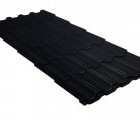 Металлочерепица квинта плюс 0,45 Drap RAL 9005 черный