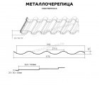 Металлочерепица МП Монтерроса-M (PURETAN-20-RR750-0.5)