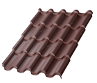 Металлочерепица МП Монтерроса-XL (PURMAN-20-8017-0.5)