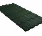 Металлочерепица квинта плюс 0,5 GreenCoat Pural BT, matt RR 11 темно-зеленый (RAL 6020 хромовая зелень)