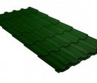 Металлочерепица квинта плюс 0,45 PE RAL 6002 лиственно-зеленый