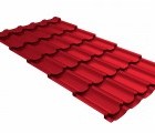 Металлочерепица квинта плюс 0,45 PE RAL 3003 рубиново-красный