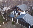 Металлочерепица квинта плюс Grand Line c 3D резом 0,5 Velur X RAL 7024 мокрый асфальт