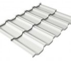 Металлочерепица модульная квинта Uno Grand Line 0,5 Satin RAL 9003 сигнальный белый