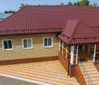 Металлочерепица камея 0,45 Drap RAL 3005 красное вино