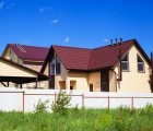 Металлочерепица камея 0,45 Drap RAL 3005 красное вино