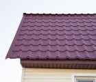Металлочерепица камея 0,45 Drap RAL 3005 красное вино